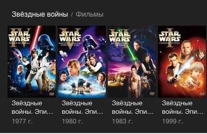 Хронология "звездных войн": по сериям